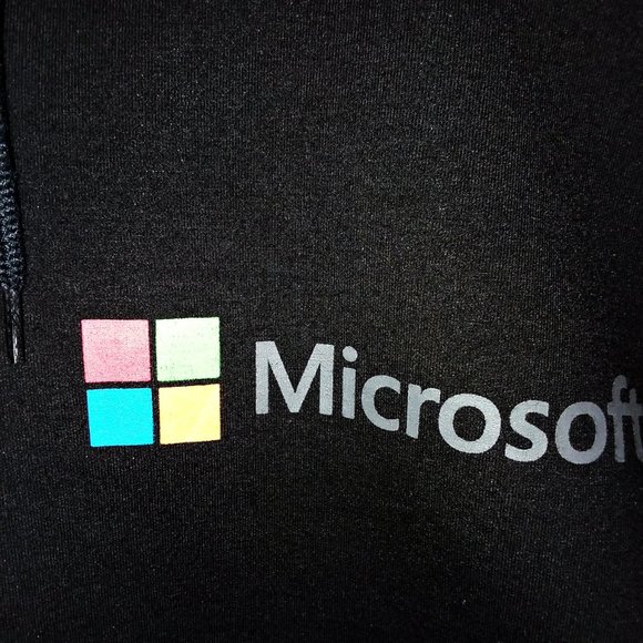 Microsoft Full Zip Black Size Large - Picture 3 of 6